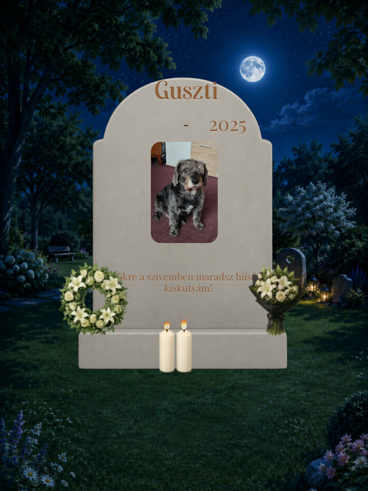 Guszti emlékhelye